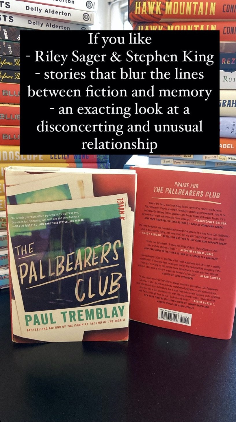 New Release Notes 07/05/22: The Pallbearer's Club by Paul Tremblay