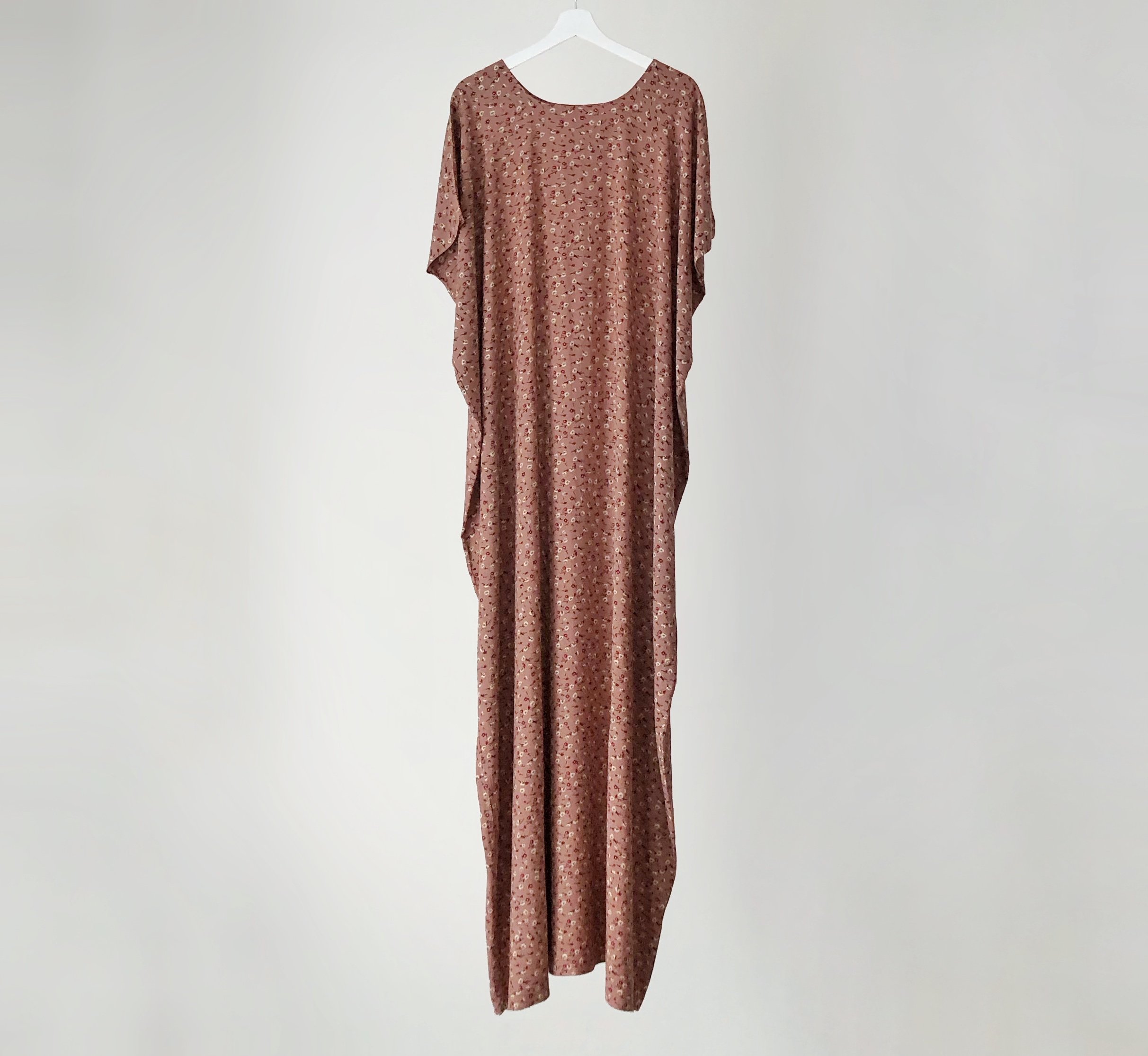 Marsala and Red Floral Baati (garment) dress