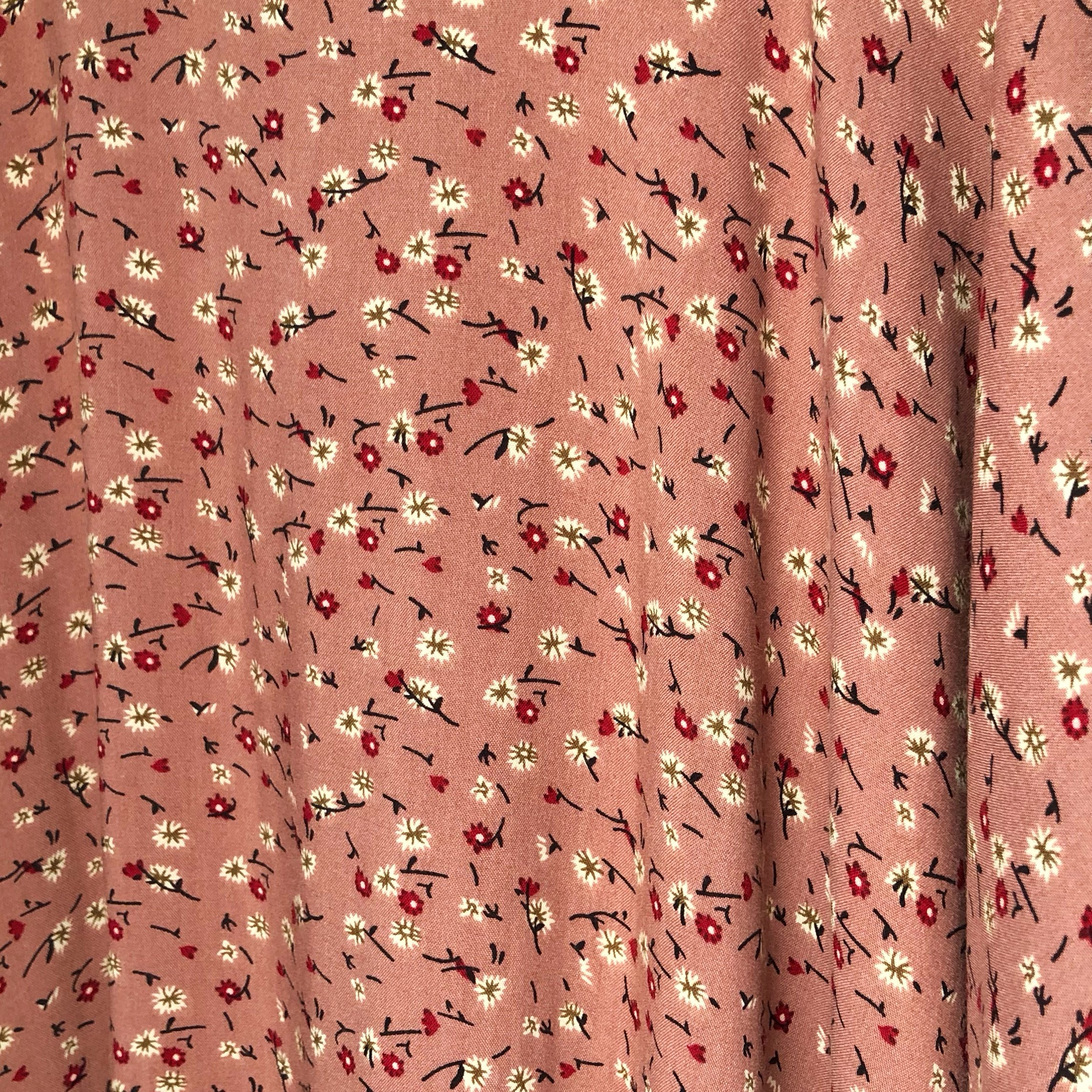 Marsala and Red Floral Baati (garment) dress
