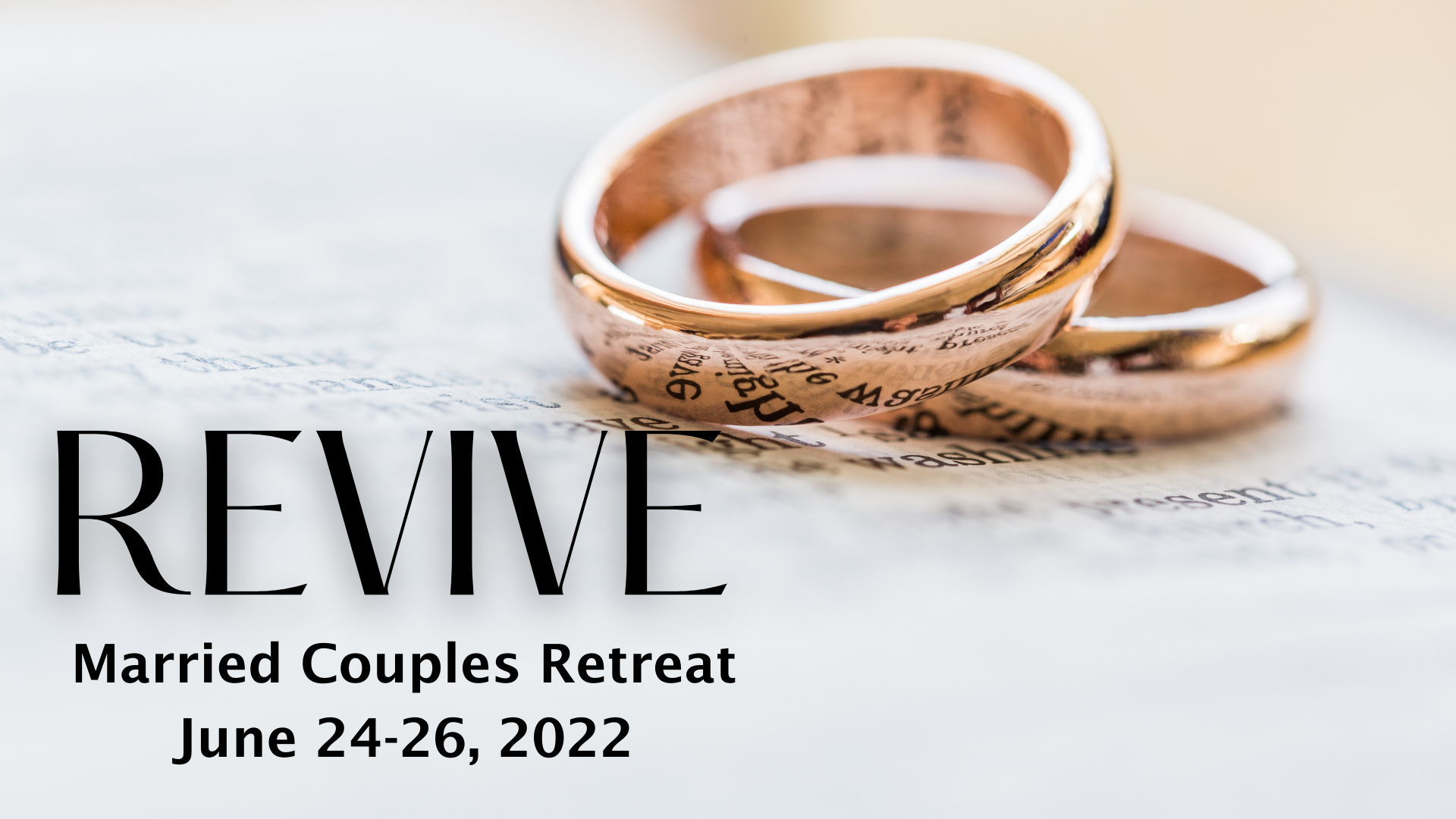 REVIVE: Marriage Retreat Weekend | San Pedro Center | Retreat ...