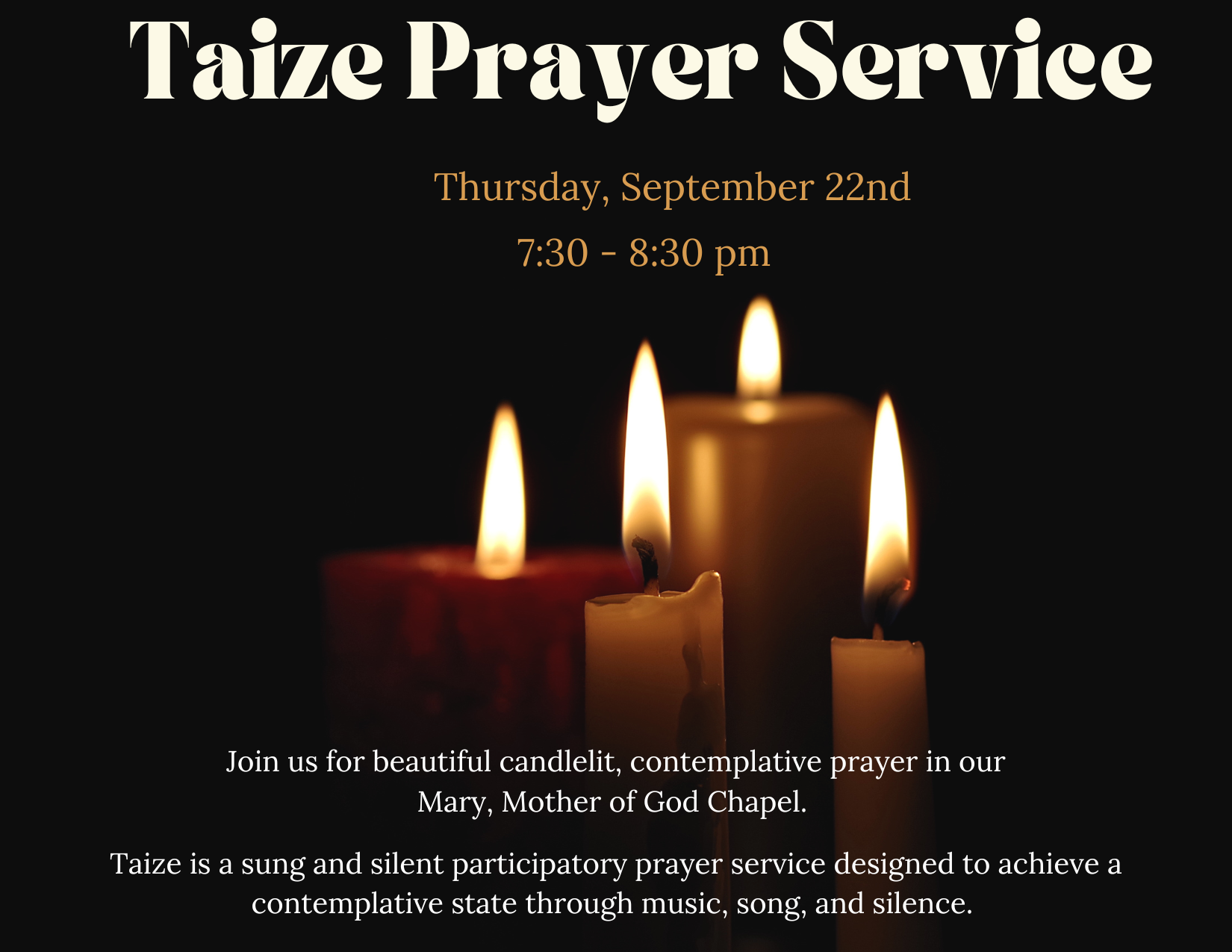 Taize Prayer Service San Pedro Center Retreat Conference Center taize-prayer-service-san-pedro-center-retreat-conference-center