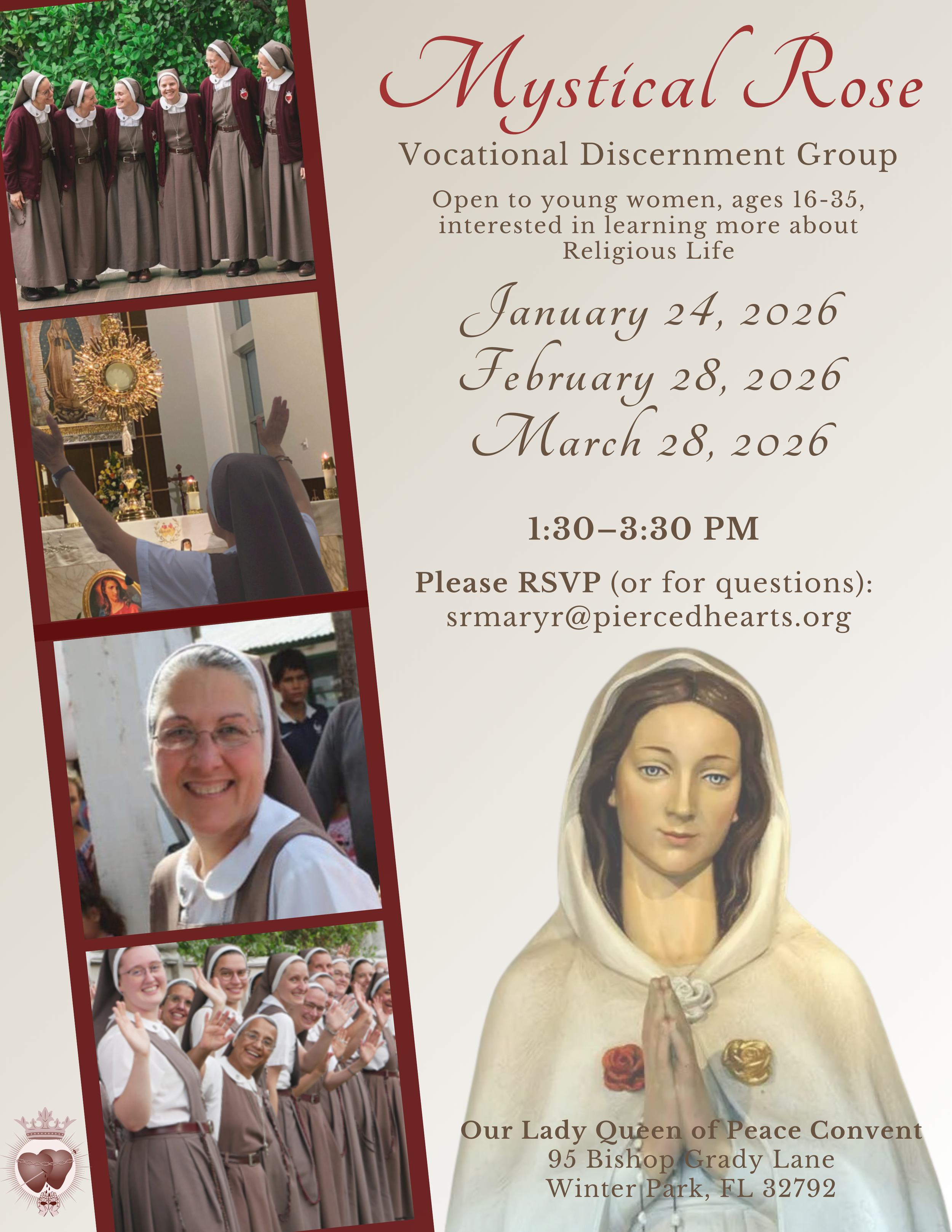 Mystical Rose Vocational Discernment Group for Young Women