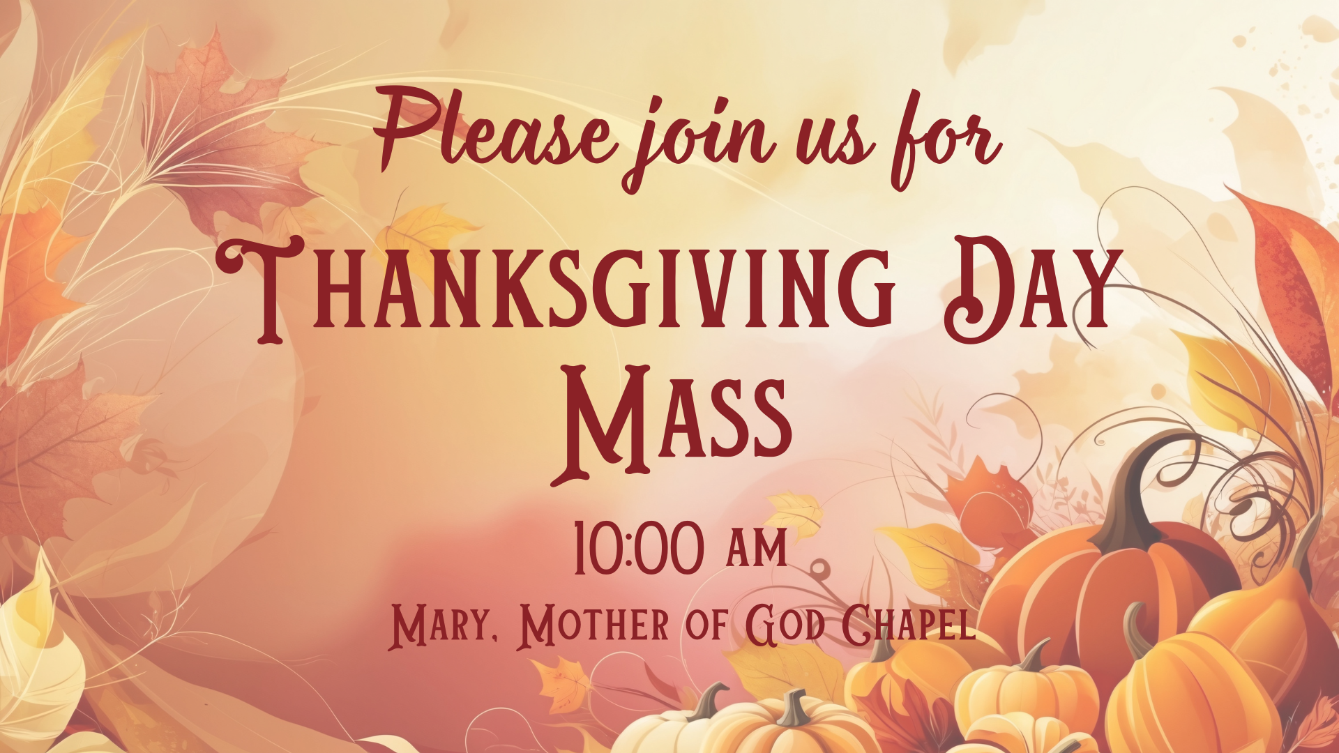 Thanksgiving Day Mass