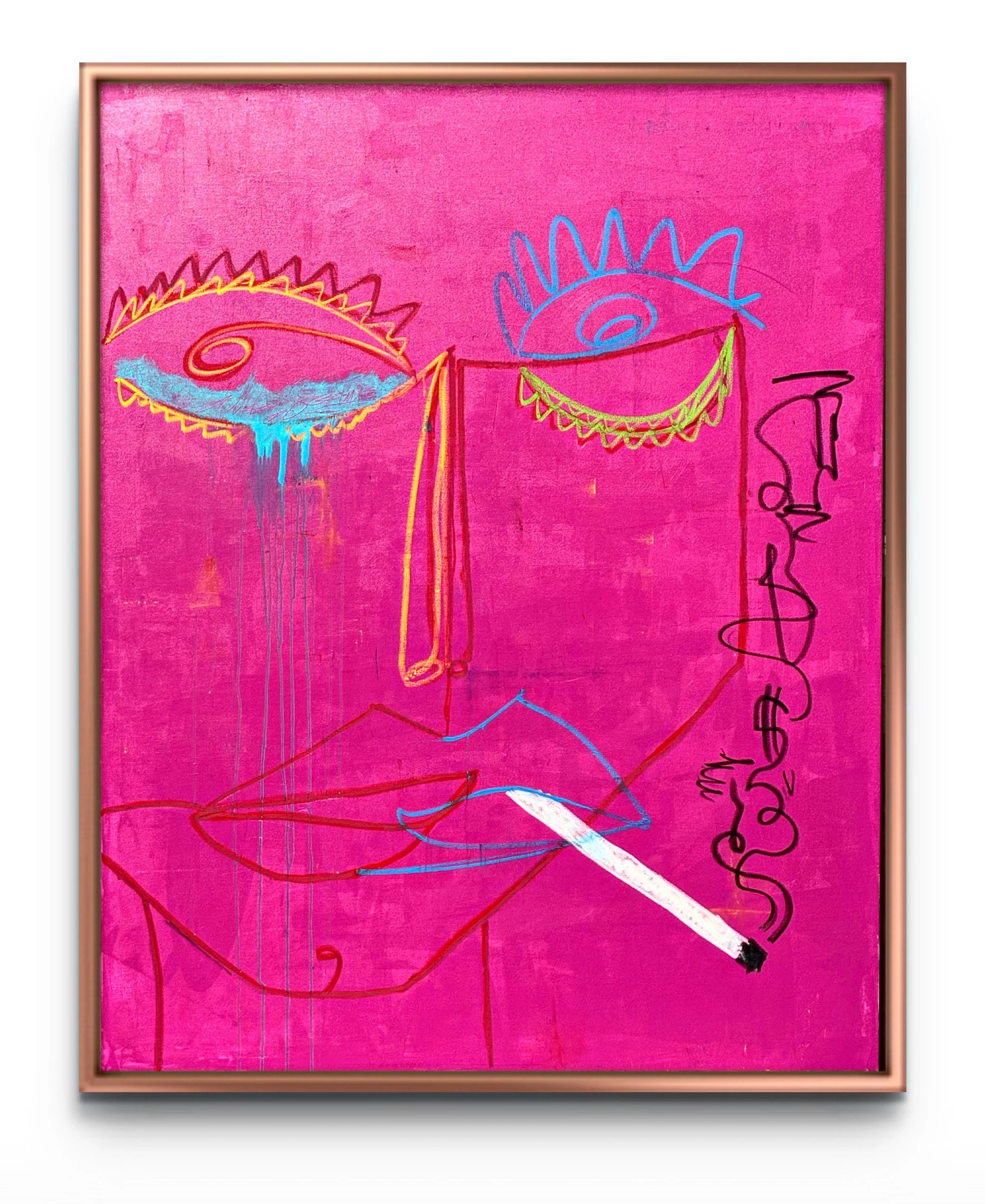  Acrylic and oil pastel  48×60in 