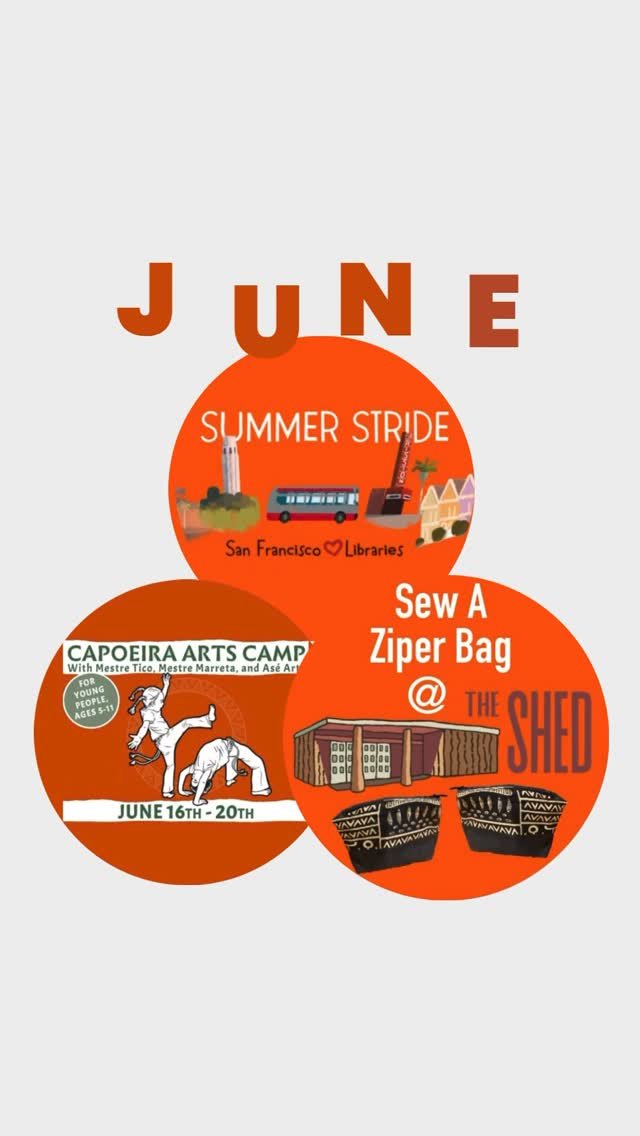 Shifting Gears to Summer Mood, relax your self and come join us for one of our summer programs.
Find us throughout the summer the @sfpubliclibrary for their Summer Stride learning, reading, and exploration programming. Check the out their calendar