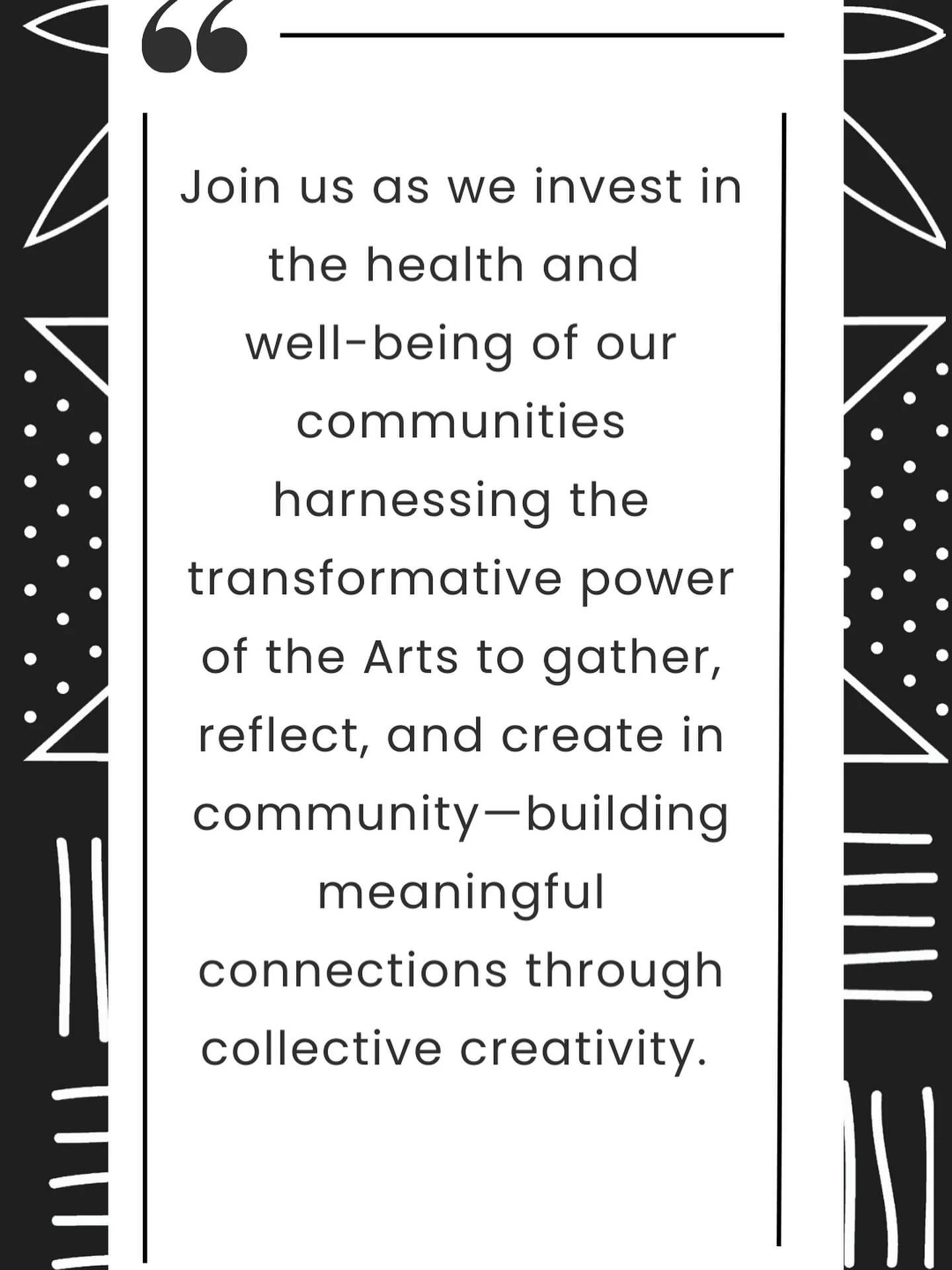 We believe art has the power to transform—not just spaces, but people and communities. Through our arts integration consulting, community programs, fine art, and handmade home goods, we use creativity as a catalyst for connection, healing, and