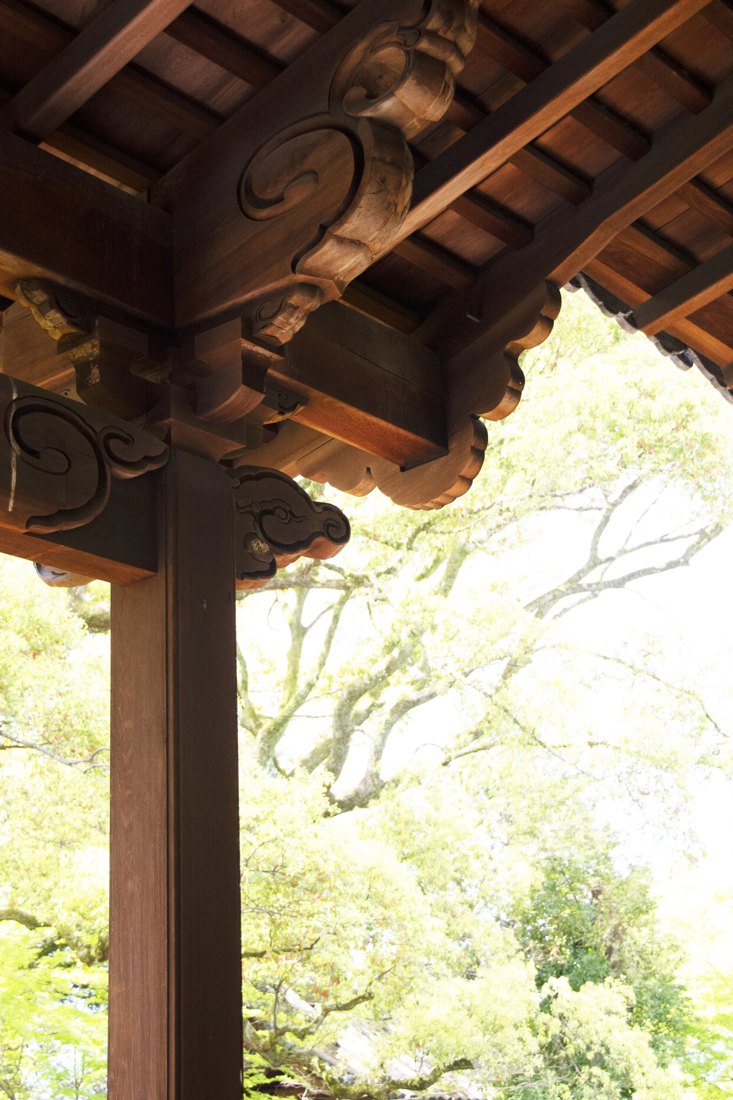 Shoren-in Temple capitol detail