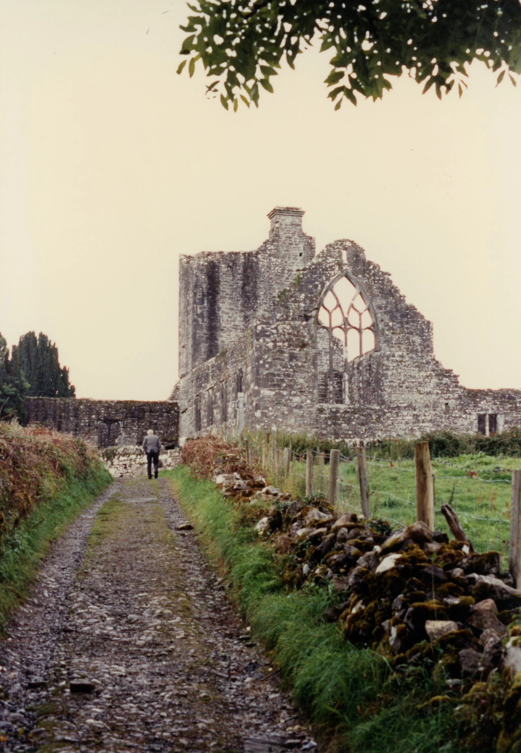 If you followed the old man down the lane, behind his house lay the destroyed church.
