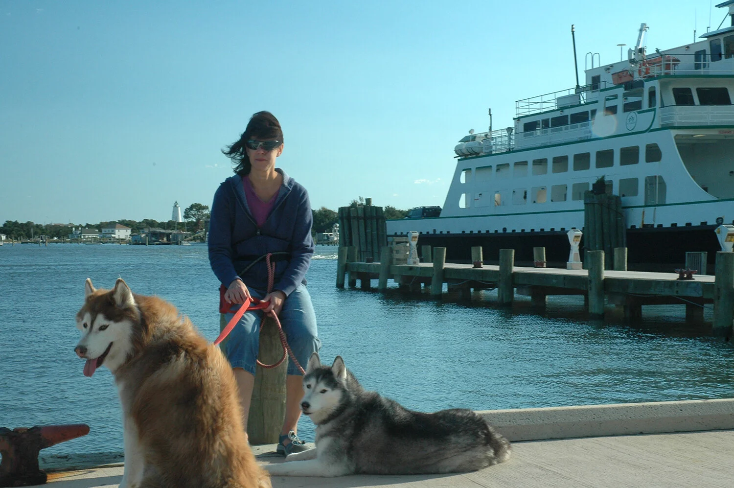 Waiting on the Cedar Island Ferry leaving Ocracoke