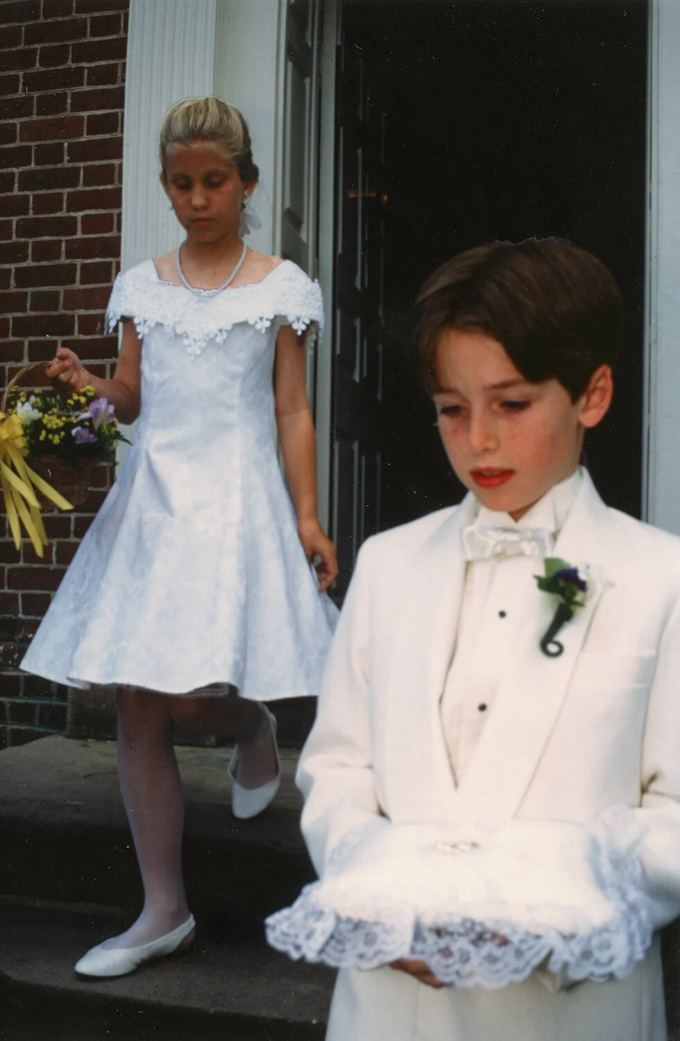 Ryan and his cousin, Susan  photo by Cathy Summers, 1994