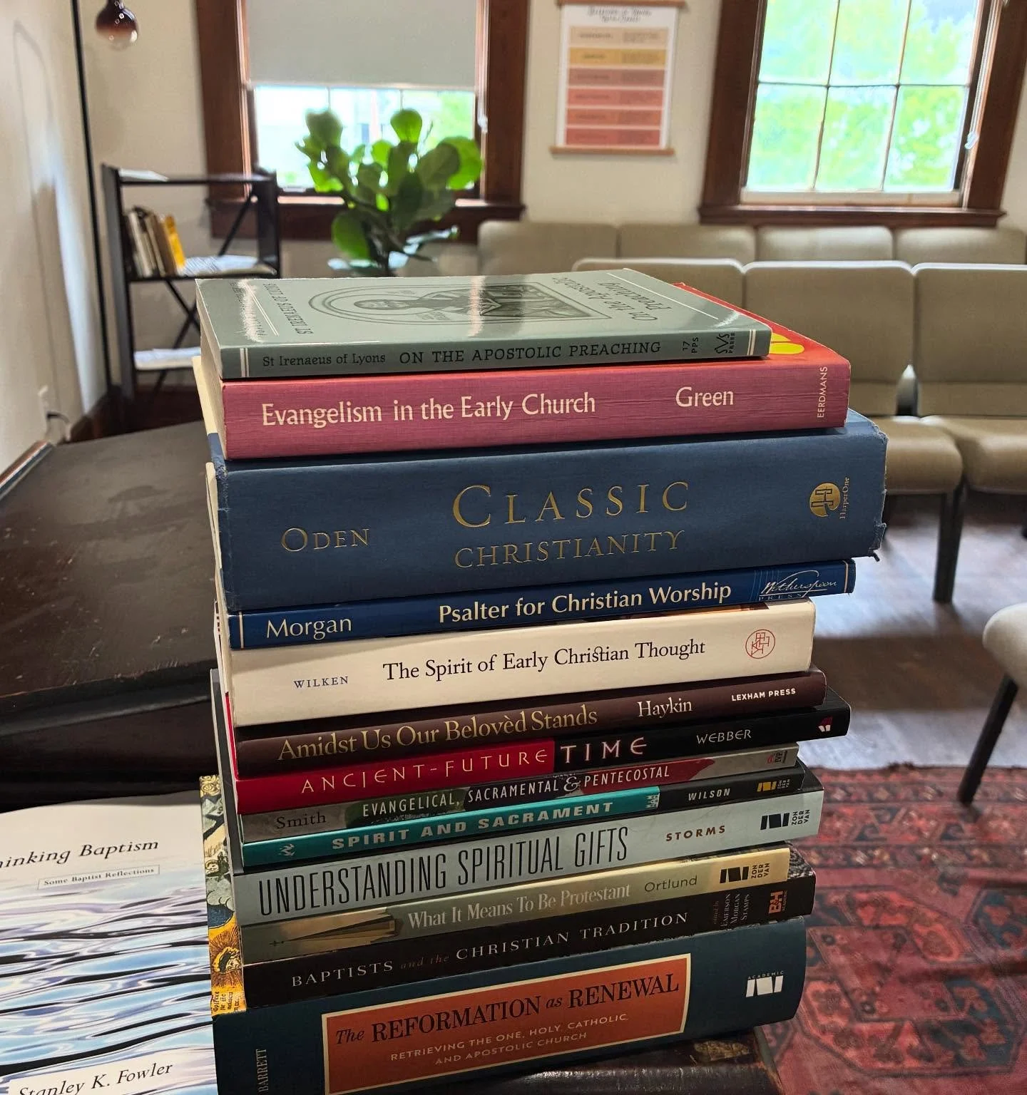 Discipleship class resumes this Sunday at 9pm: 

Life &amp; Practice in the Early Church