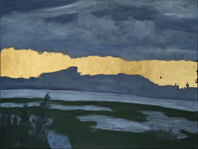Angela White - %22Sacred Pause%22 - 18%22 x 24%22 - oil and gold leaf - 2019 - $1100.jpeg