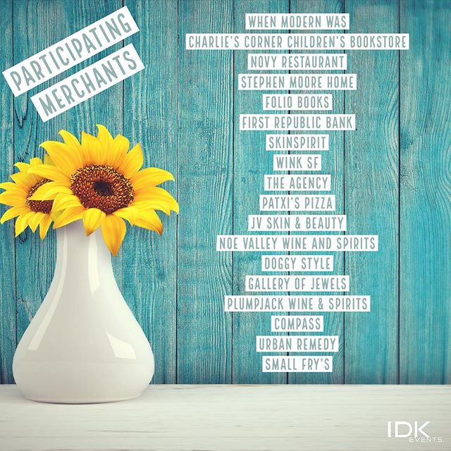 Here it is! The participating merchants for the 2019 Noe Valley Wine Walk! Thank you all for continuing to support this event and your community. We&rsquo;re so excited for this Thursday, if you haven&rsquo;t purchased your tickets yet visit Noevalle