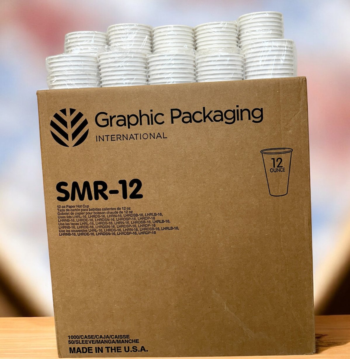 12oz NEC Paper Hot Cup- 1000cups.