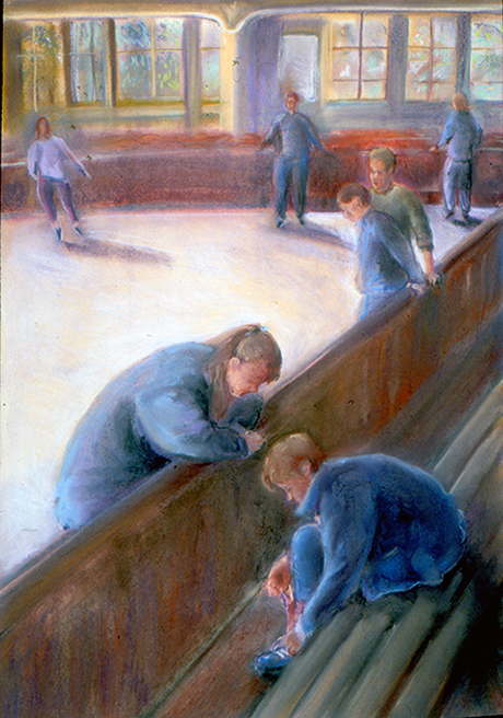 At teh Skating Rink (pastels) ©irenejuliawise