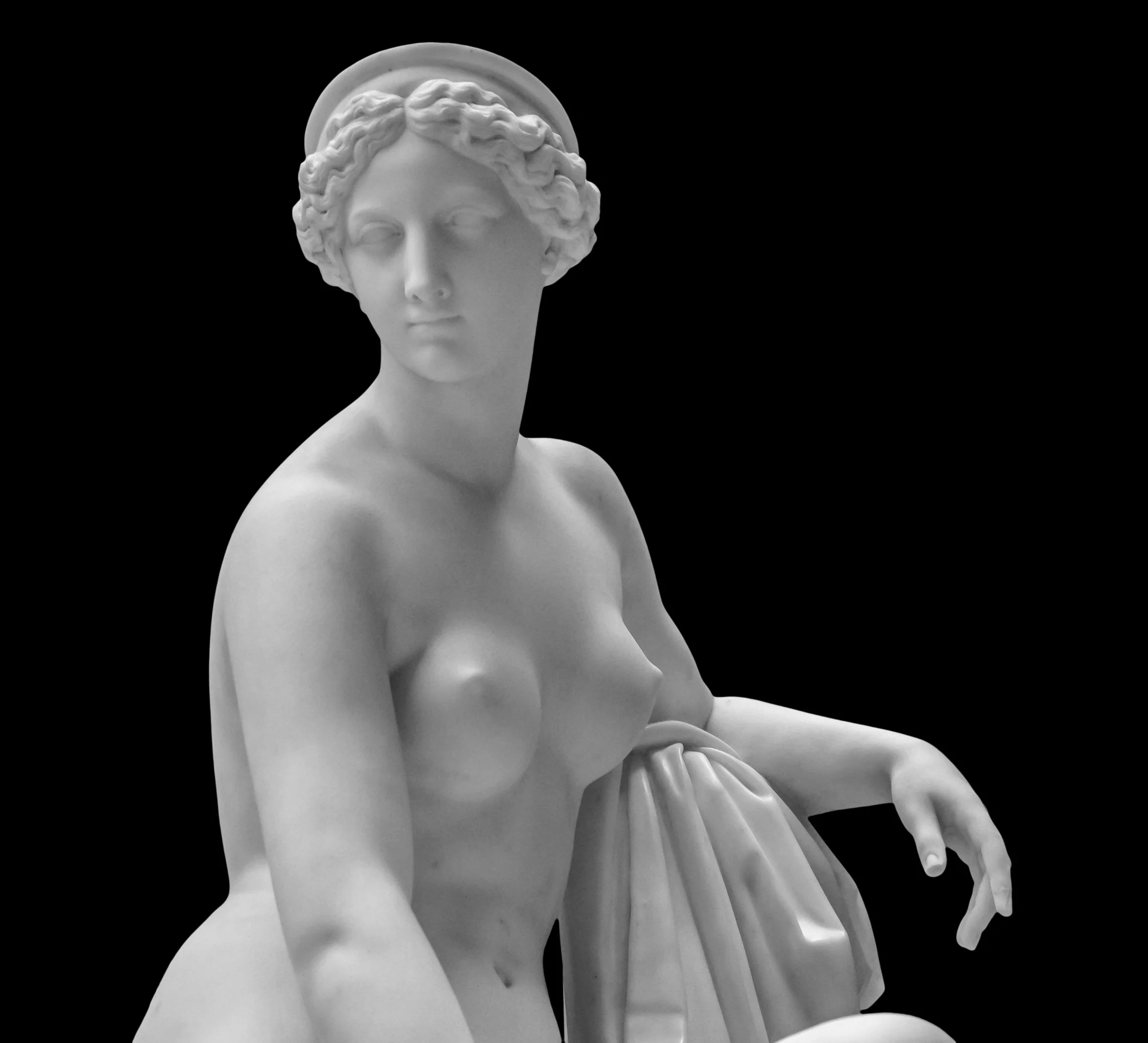 Statue with breasts