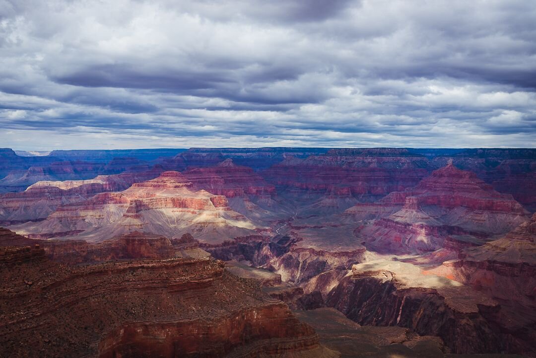 Little did I know at the time, my final week on the road last year began at the Grand Canyon. Watching light push through the rolling clouds overhead, illuminating the landscape below.⠀
⠀
Captured on this day, in 2020.