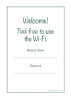 Vertical 5 x 7 Wi-Fi Information Printable — Alaina Ann