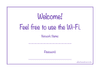 Horizontal 5 x 7 Wi-Fi Information Printable — Alaina Ann