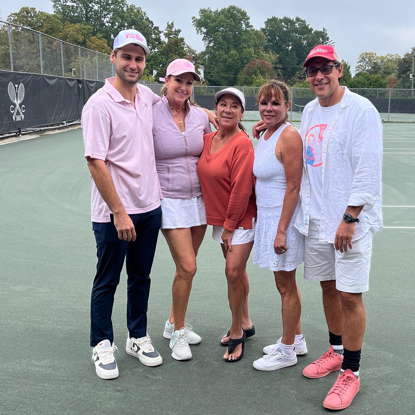 Fabulous morning at the Club with @kwfliving celebrating life and getting some FUN on the calendar. And yeah the Wellingtons do look good in white. 🤍🎾💕