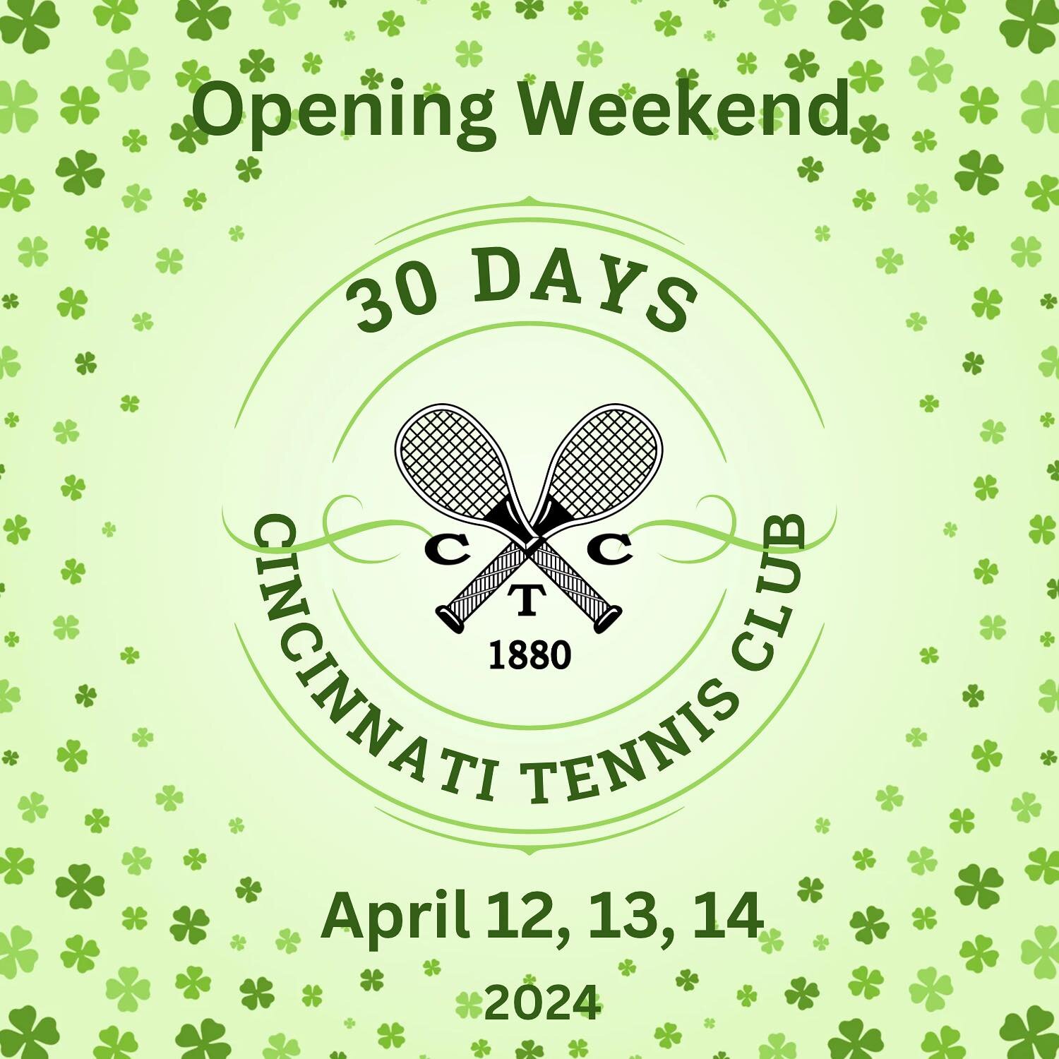 One month until we are outside ☀️ on the best clay courts in Cincinnati! Come check out our historic club founded in 1880, just five years after tennis was introduced in America! 🎾 Interested in becoming a member? Come check us out before you join! 