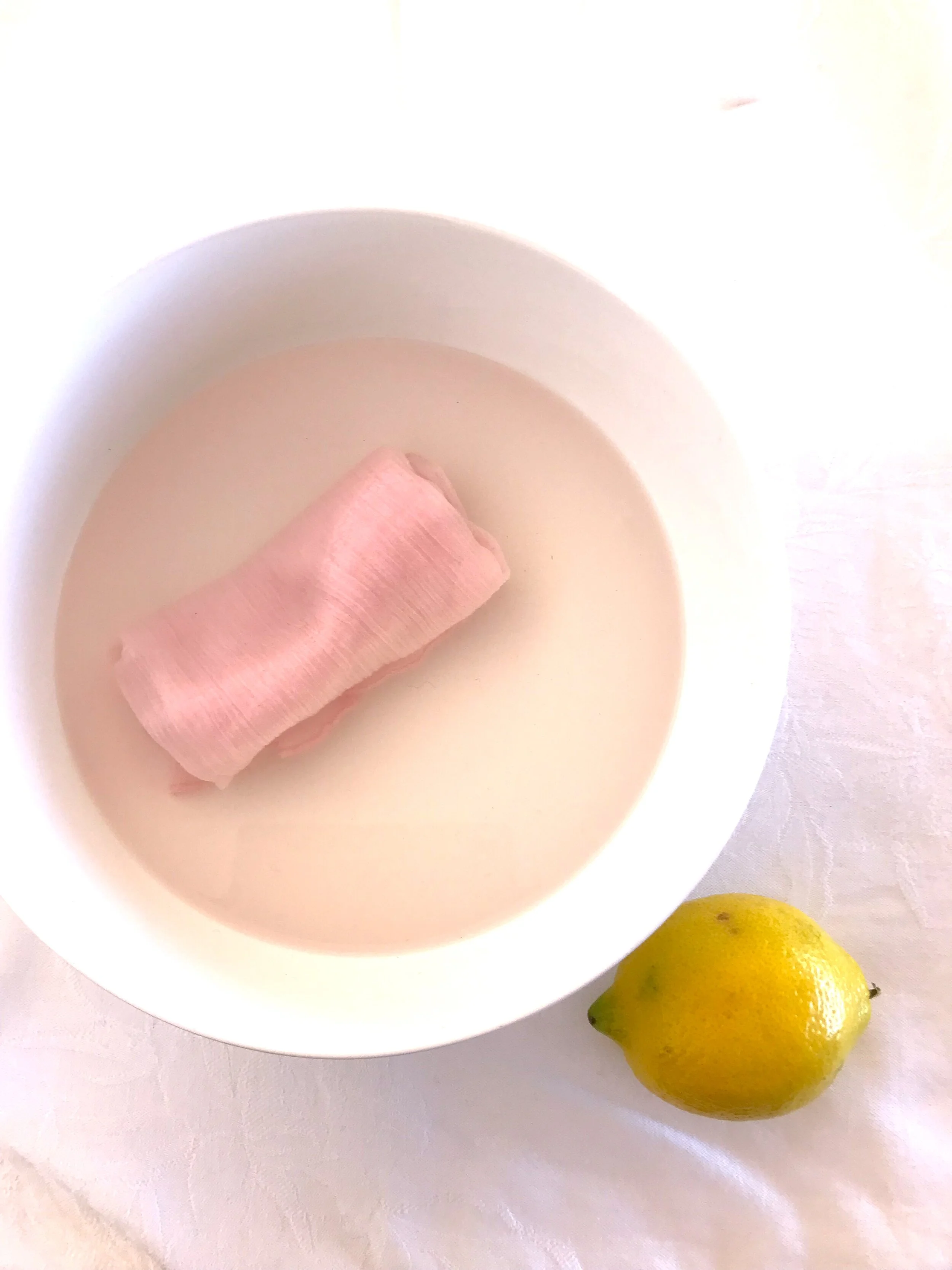 Applying a Warm Face Cloth for Health and Wellbeing
