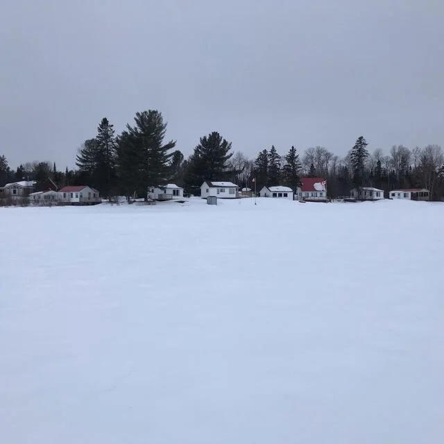 Yes, it&rsquo;s as cold as it looks ❄️ #deerlakecottageresort