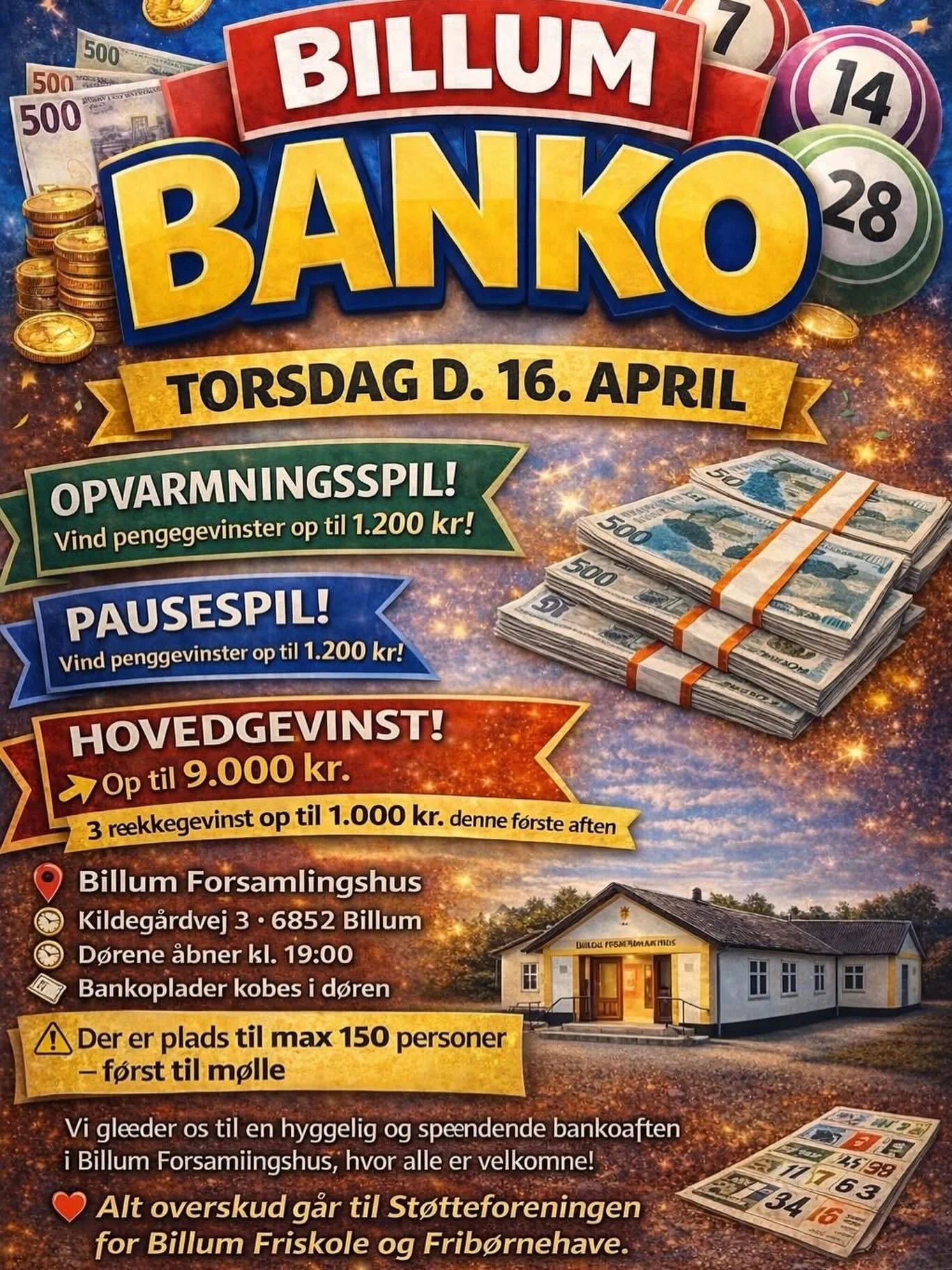 WOW &ndash; sikke en opbakning fra lokalomr&aring;det! 🙌❤️

Hvor er vi bare heldige i Billum Frib&oslash;rneby at have s&aring; st&aelig;rkt et f&aelig;llesskab omkring os.

At lokale initiativer som dette st&oslash;tter os betyder alverden! 💛

Har