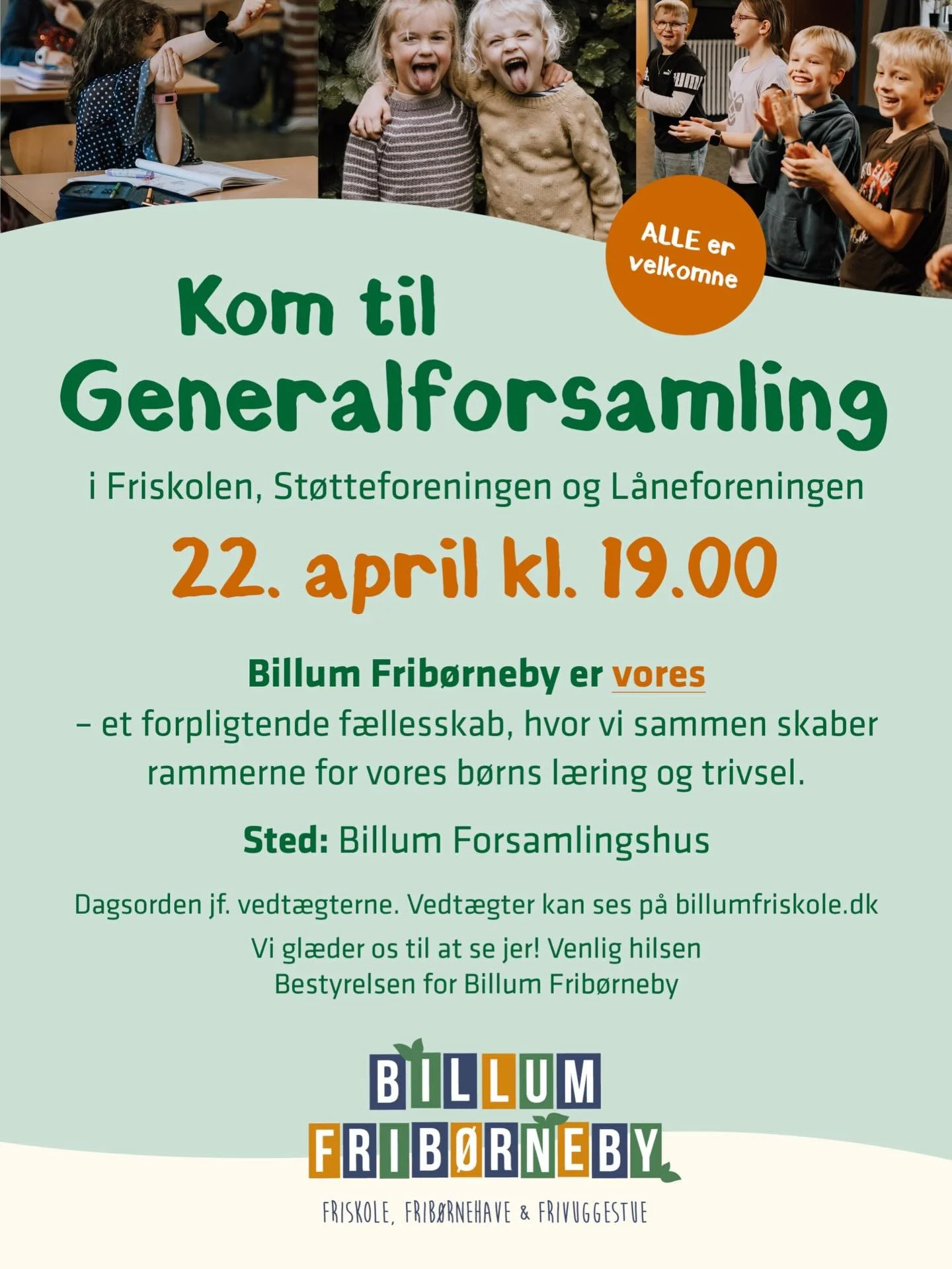 Husk husk husk &ndash; generalforsamlingen er allerede i n&aelig;ste uge. Vi ses i forsamlingshuset. Vi gl&aelig;der os til at se jer! ☺️