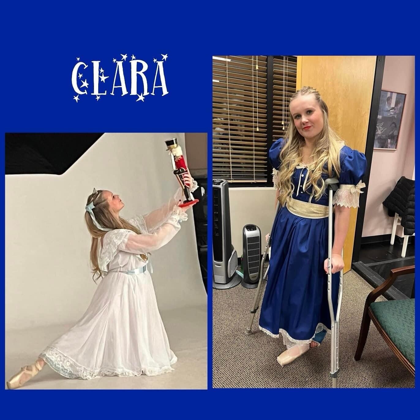 Two more shows today! Tickets are available at the door for 10:00 and the 2:00 show is now sold out. Today will be very special so we hope to see you there! Beautiful Leigha is a senior who has been with us since age 3. She is dancing as Clara today.