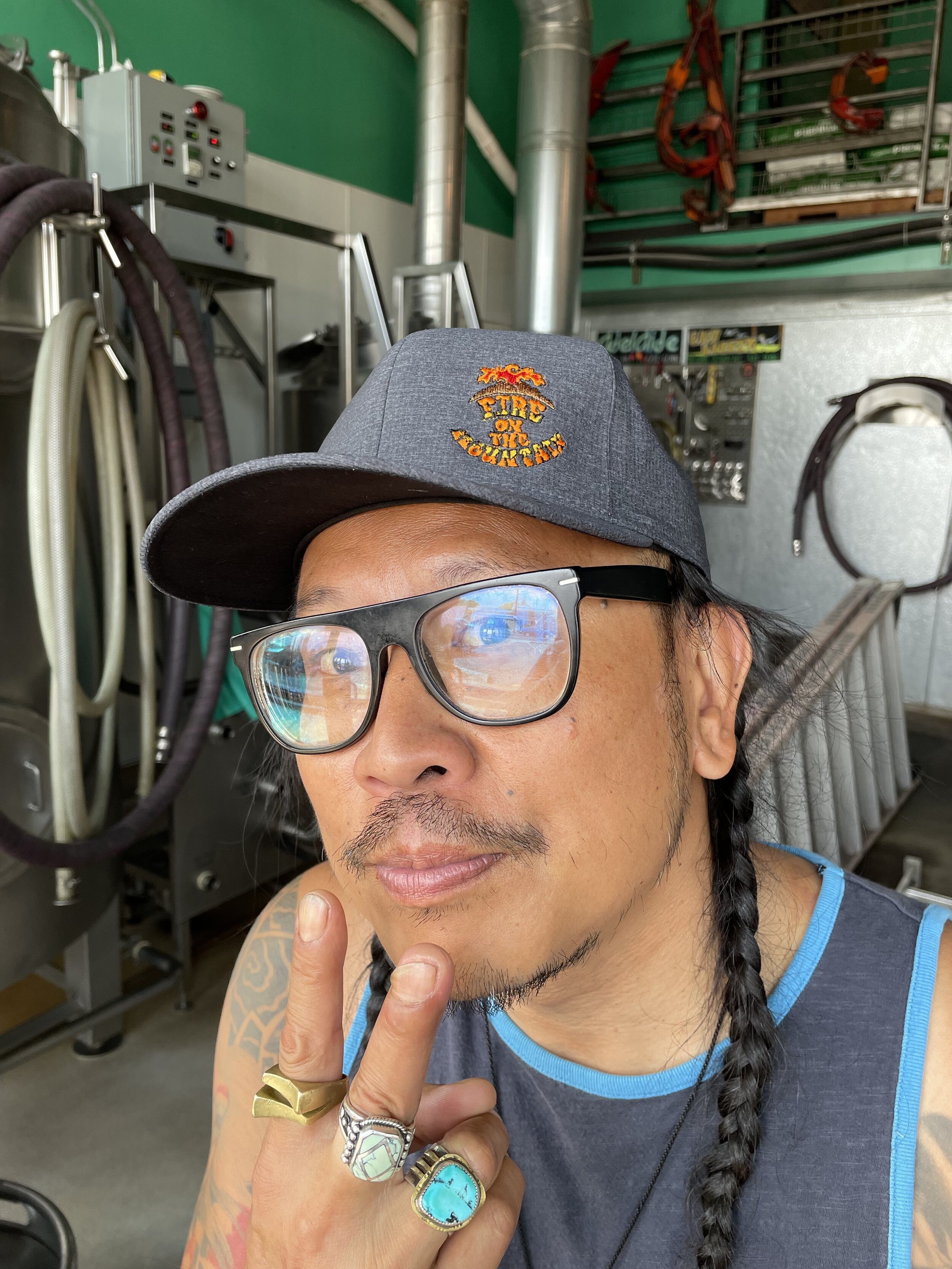 Stretch Fit FOTM logo hat — Fire on 