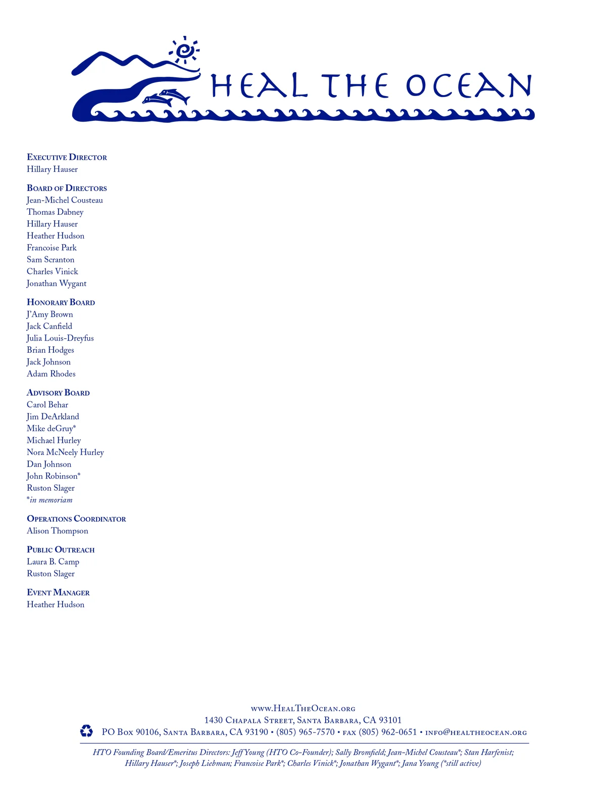 • Letterhead