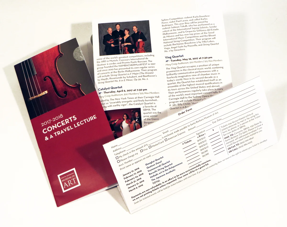 Brochures of various sizes...