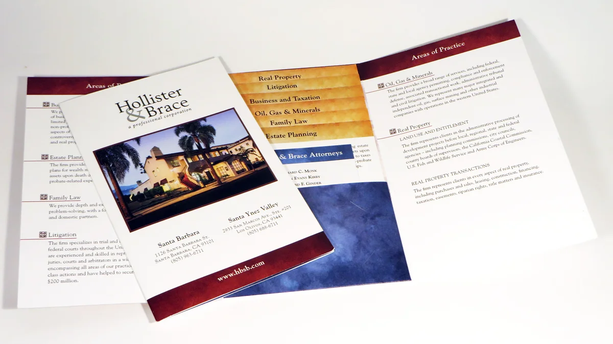 Pocket Folders, inserts, brochures...