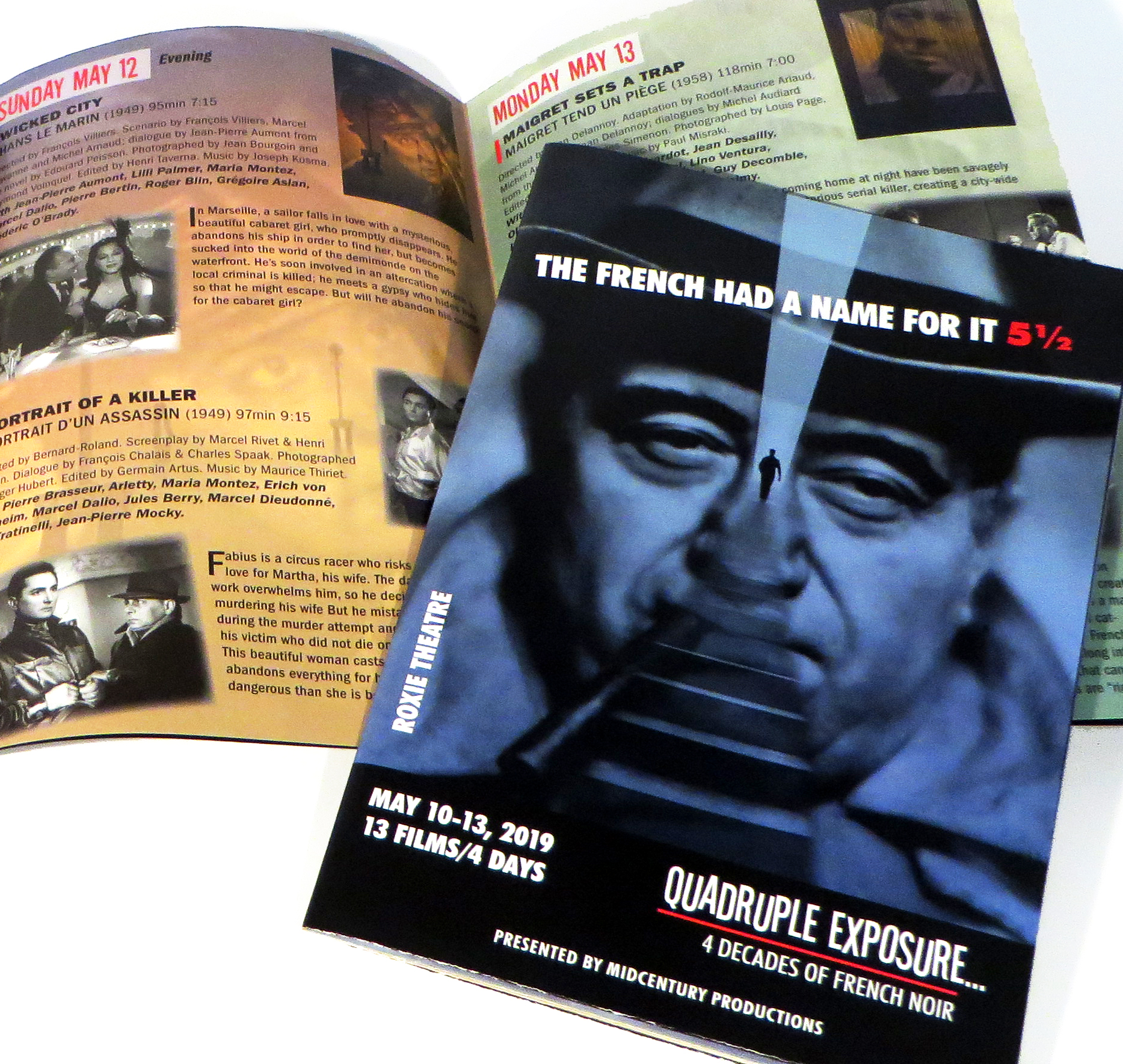 Program for French 5 1/2 Film Festival