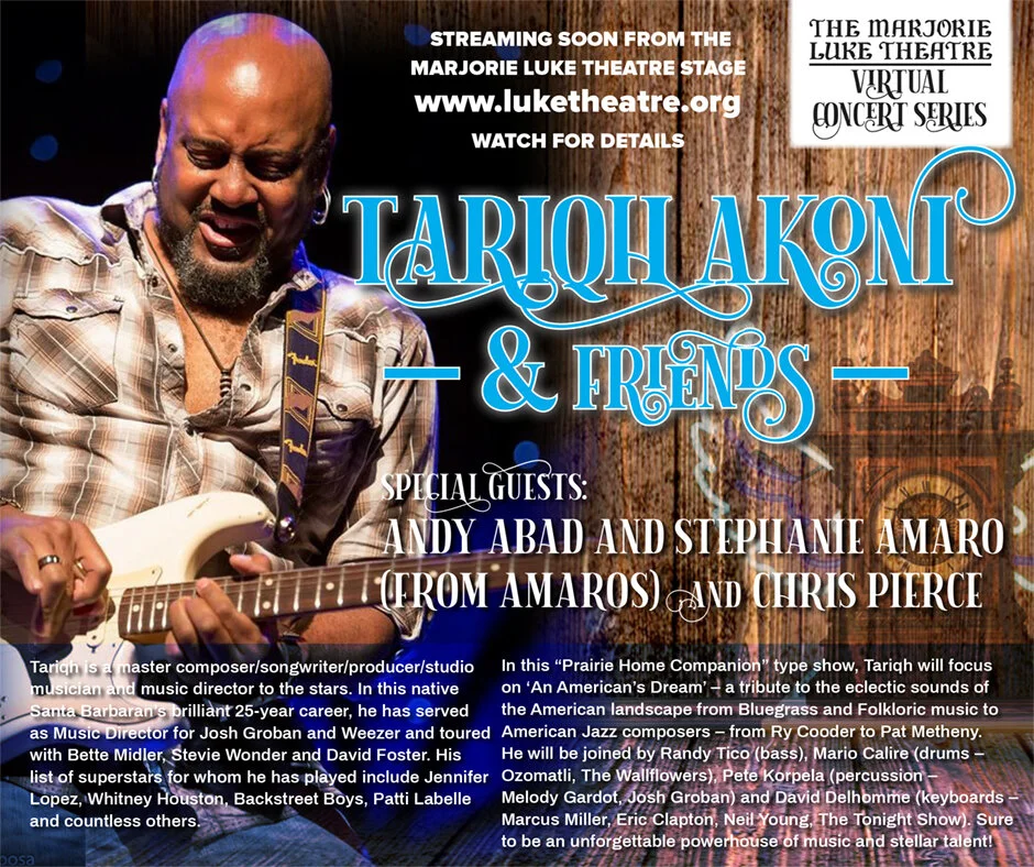 Marjorie Luke Theatre design for 2020 Tariqh Akoni concert