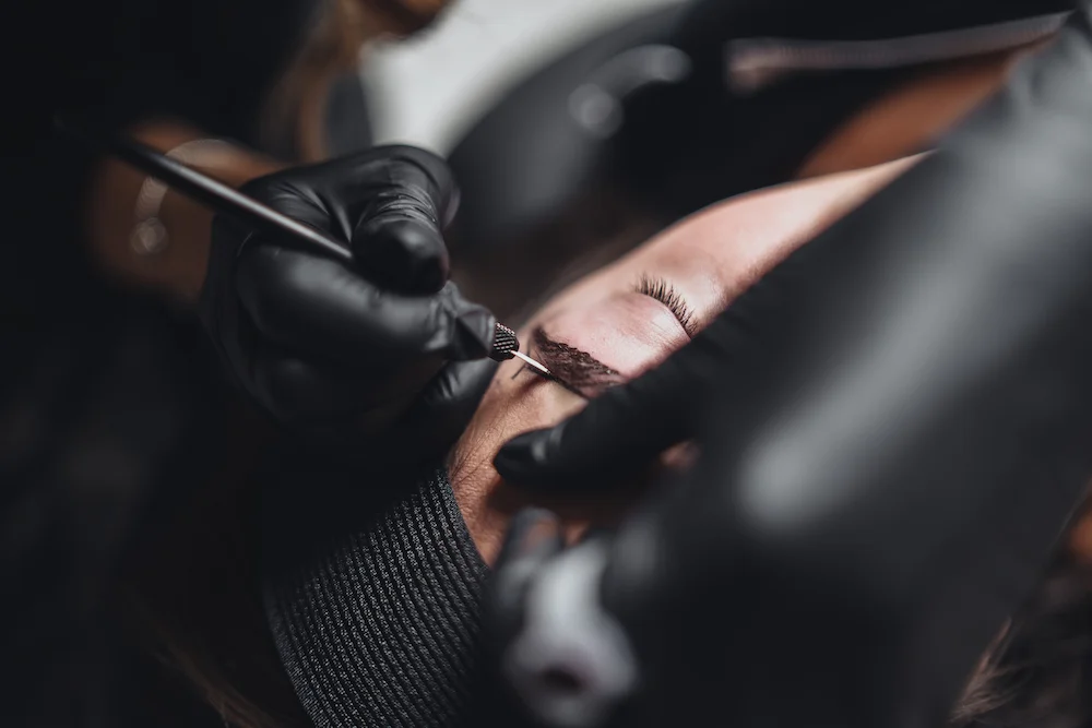 Kelsey Oenick, stylist for Monika Dixon Public Relations, tried out Microblading at GLAMD in River North.