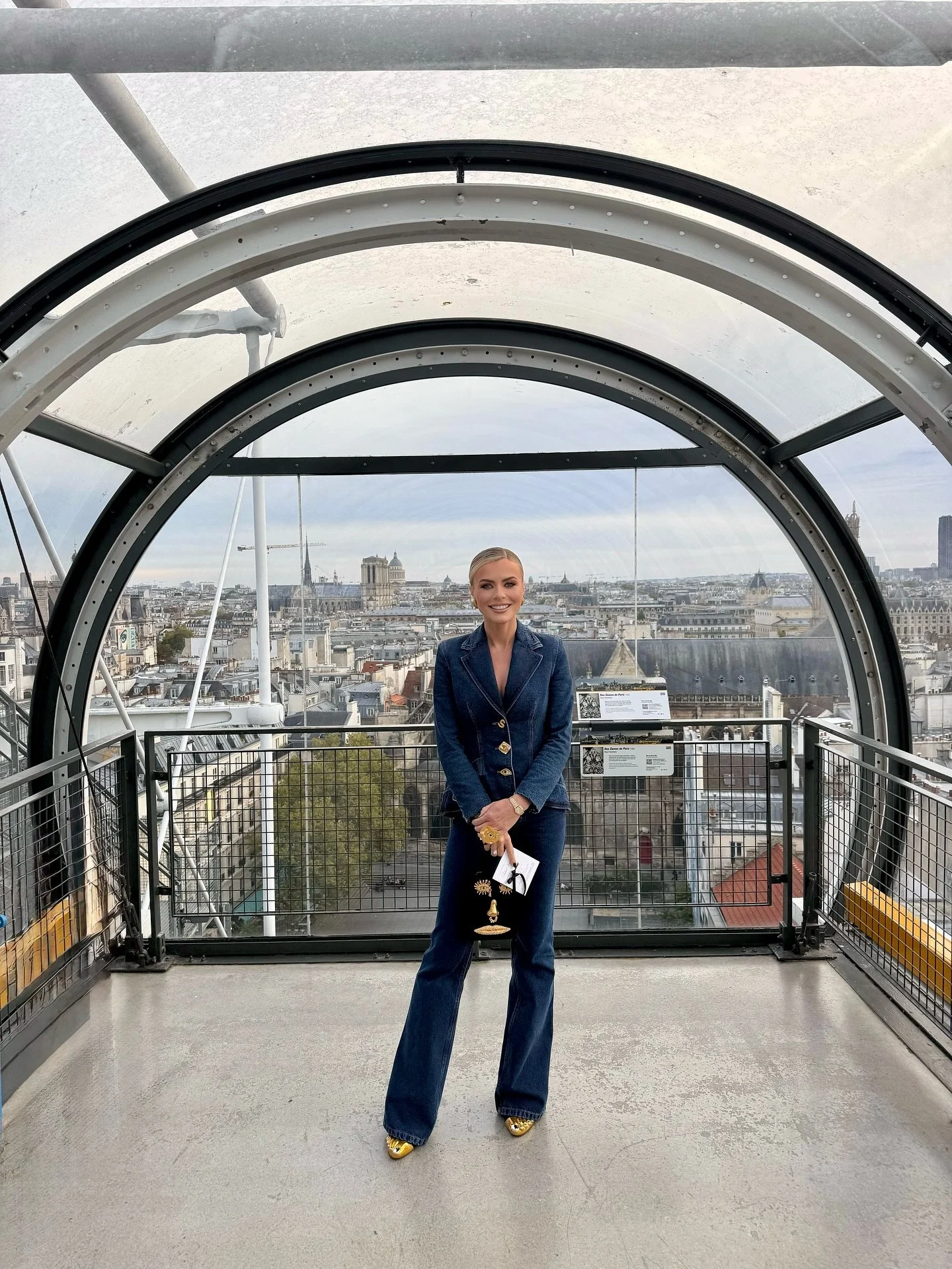 @danielroseberry turned the @centrepompidou into a surrealist stage where couture flirted with ready-to-wear. Inspired by Dali and Brancusi, the Spring&ndash;Summer 2026 collection was a dream of sculptural tailoring, molten gold, and unexpected text