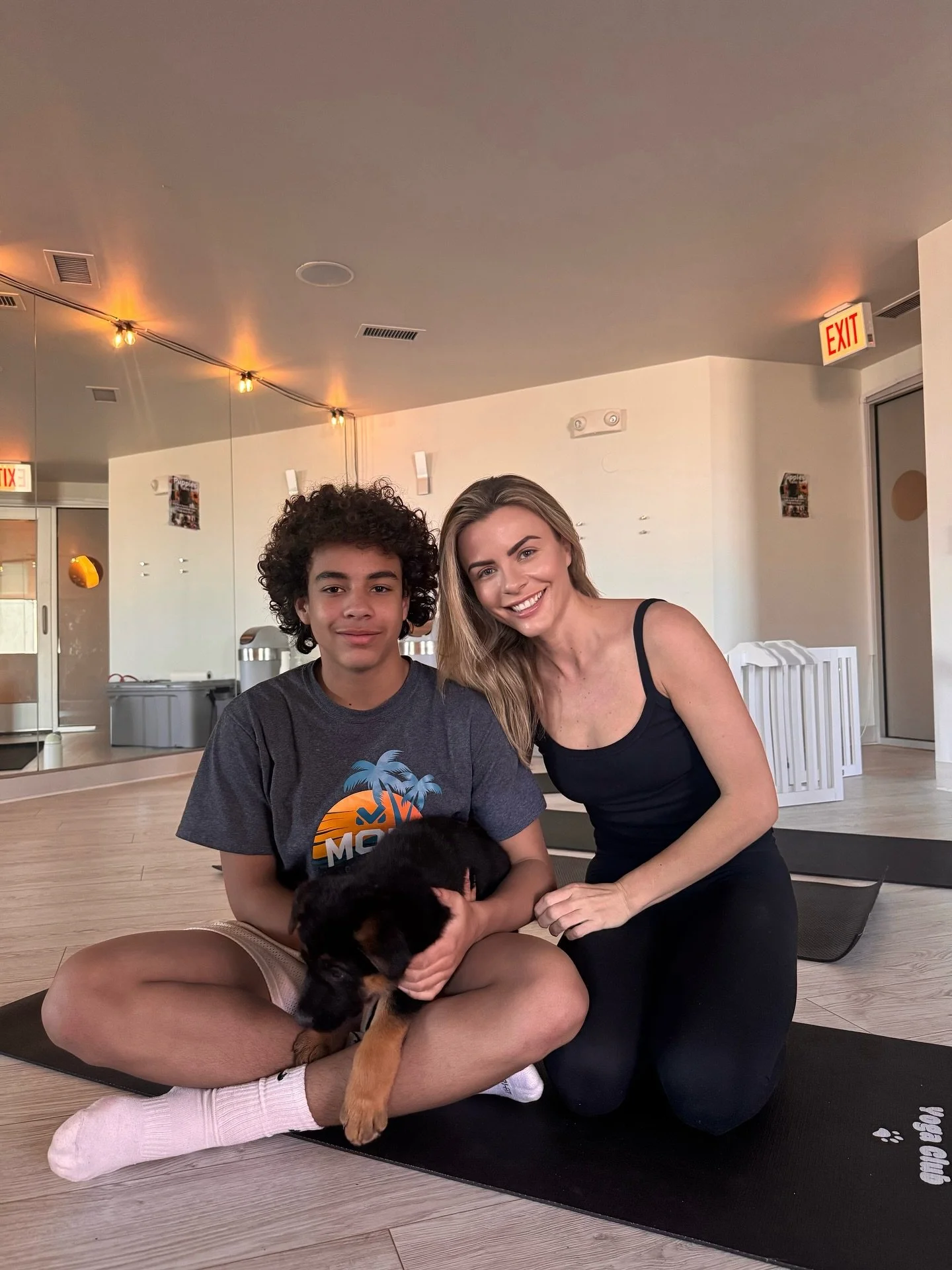 I grew up with a German Shepherd, so when I saw an ad for puppy yoga last night, I took it as a sign!
When I told Zo we were going to yoga, he immediately said &ldquo;no&rdquo; 😂but once I added &ldquo;it&rsquo;s with German Shepherd puppies,&rdquo;