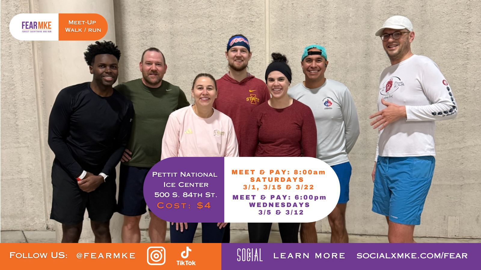 FEAR MKE March Run/ Walk Meet-ups