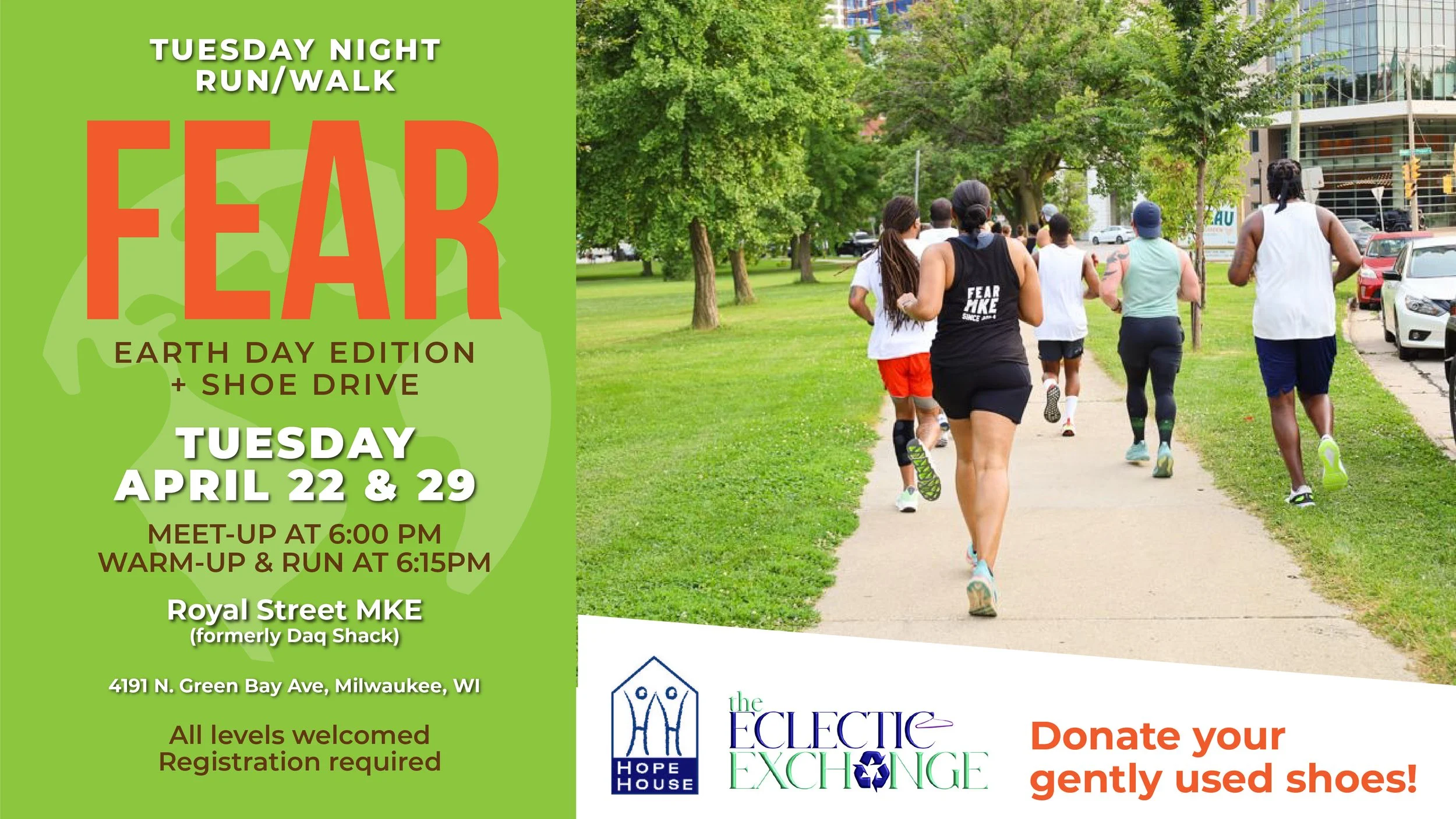 FEAR MKE Tuesday Night Run: Shoe Drive