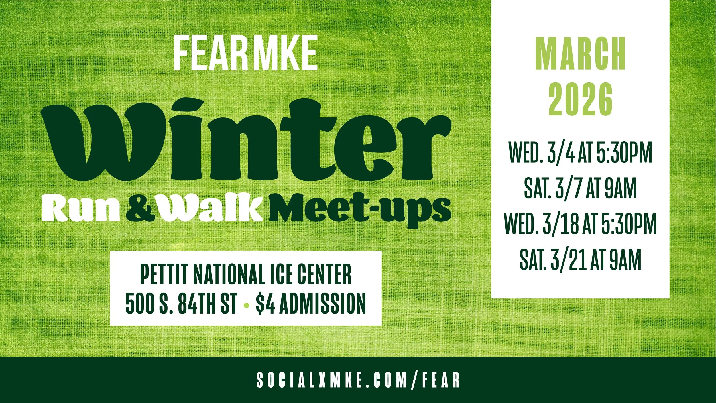 FEAR Winter Run &amp; Walk Meet-Ups - March