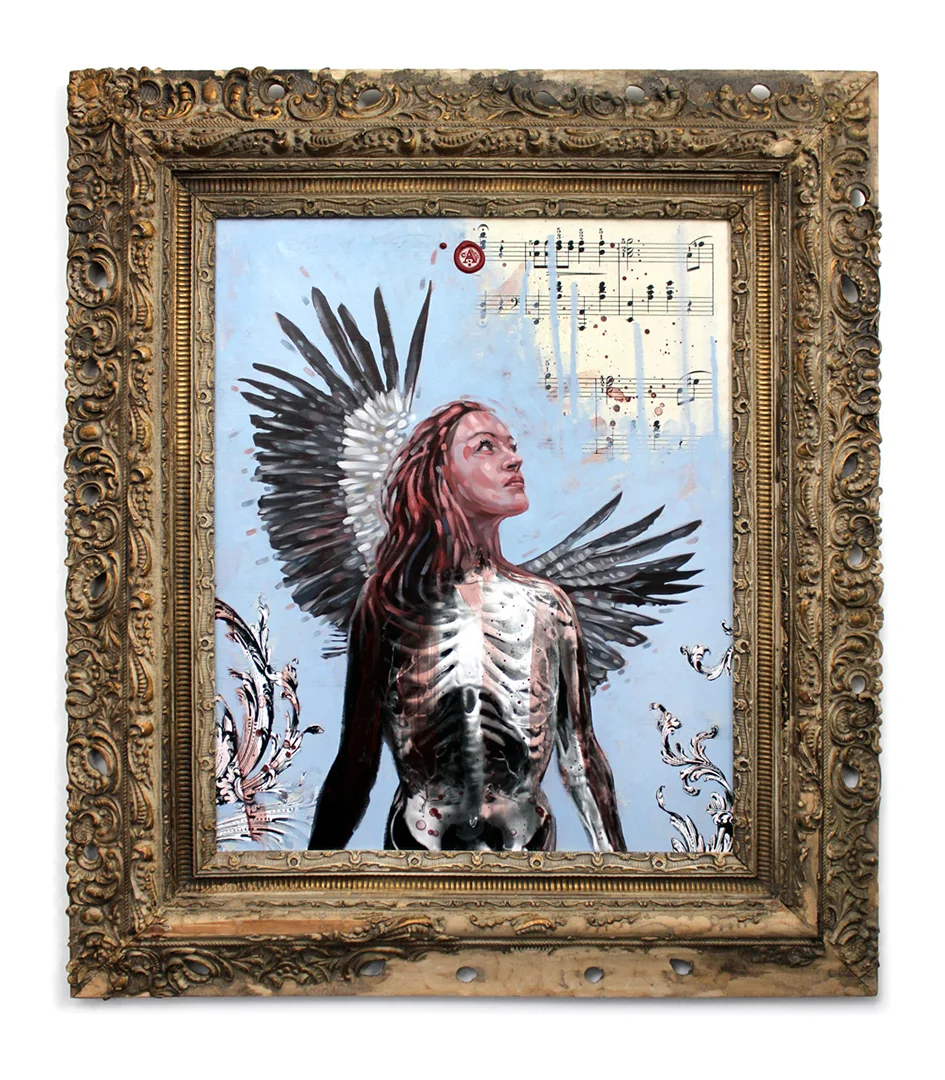 Title: ARCHETYPE Original mixed media oil painting. 28" X 32" SOLD Looking for a print of this painting? Click Here!