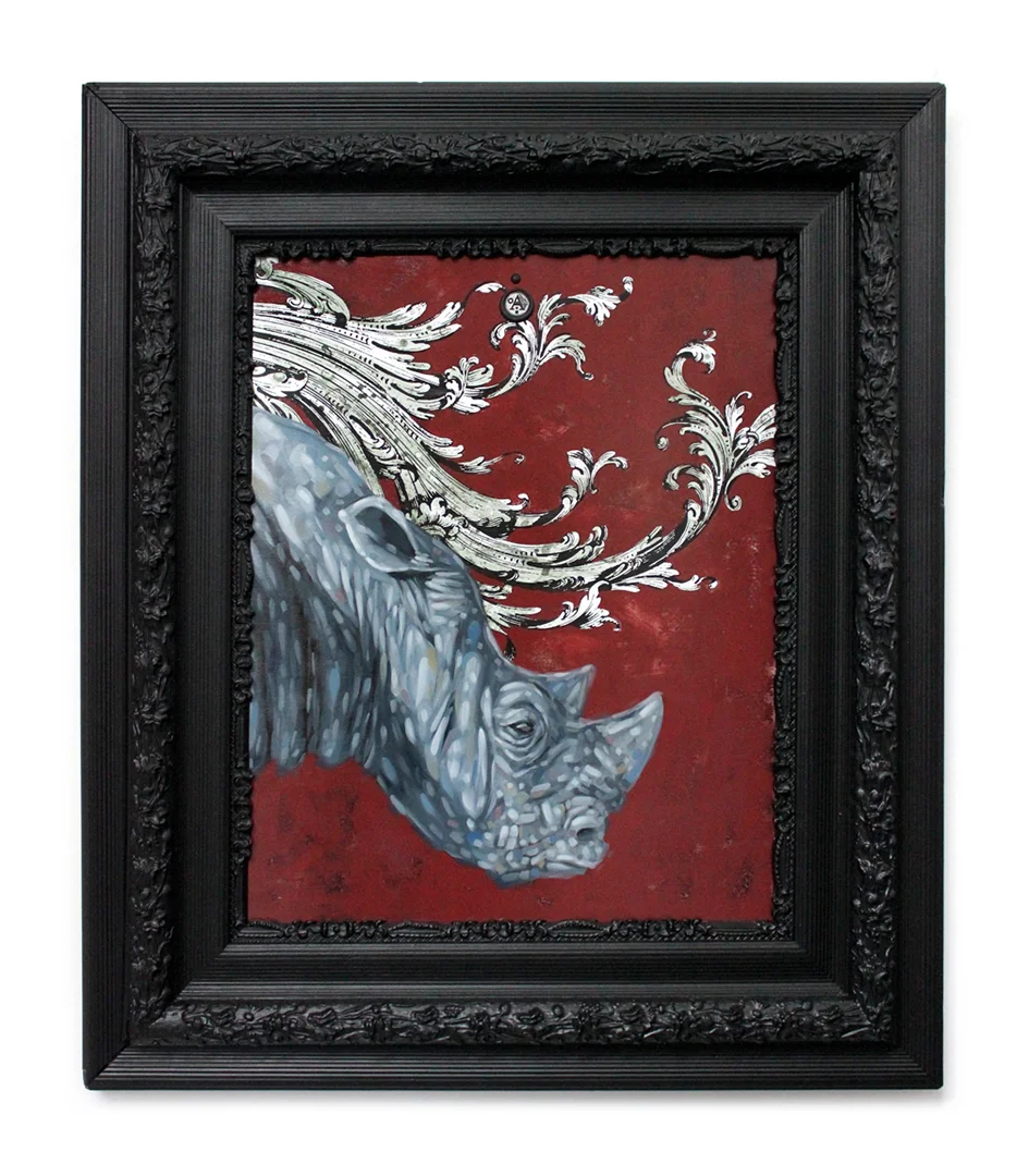 Title: CONVALESCE Original mixed media oil painting. 25.5" X 29.5" SOLD Looking for a print of this painting? Click Here!