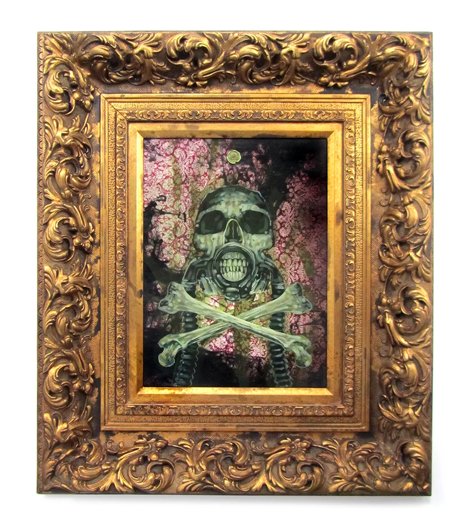 Title: DIOXIN Original mixed media oil painting. 26" X 28" NFS - Commissioned by a Silver Queen Fine Art client.