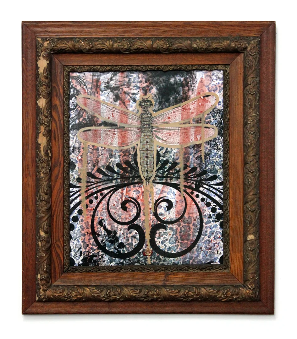 Title: ONWARDS AND UPWARDS Original mixed media oil painting. 25.75" X 29.625" Showed at Red Line Gallery in Knoxville, TN. www.redlineart.org SOLD