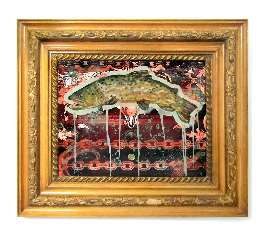 Title: PRISTINE Original mixed media oil painting. 30" X 27" SOLD Looking for a print of this painting? Click here !