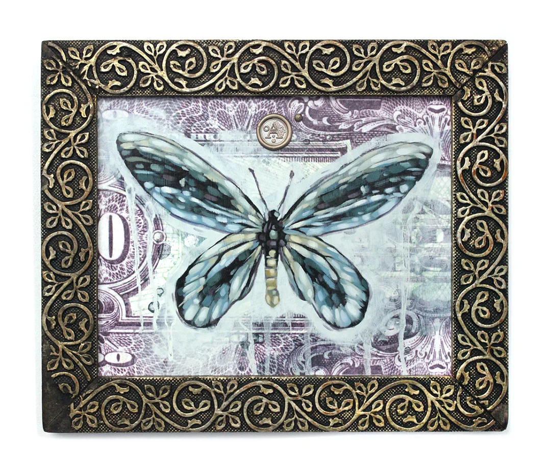 Title: REPRISE Original mixed media oil painting. 12.5" X 10.5" Showed at Silver Queen Fine Art in Park City, UT. SOLD