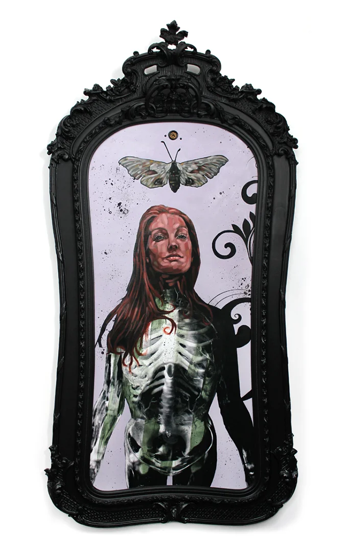 Title: SILENCE Original mixed media oil painting. 26" X 54" SOLD