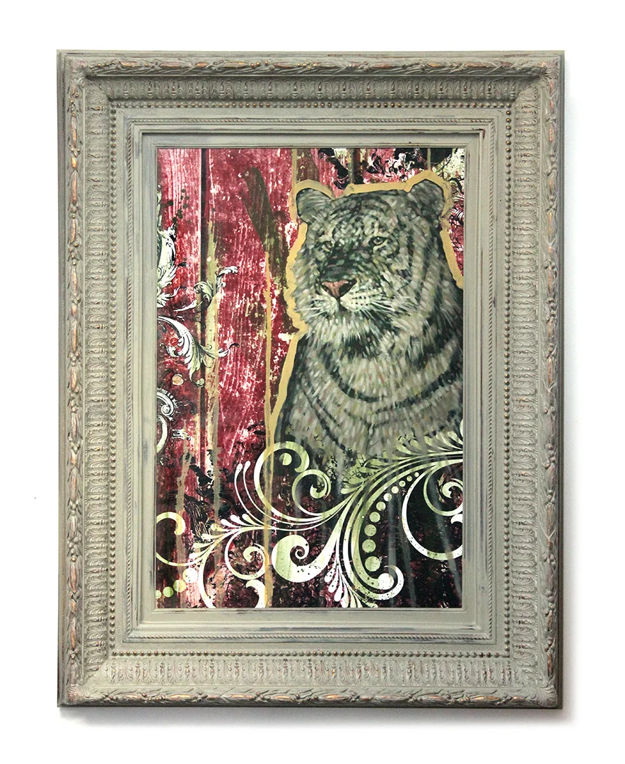 Title: STALWART Original mixed media oil painting. 38.625" X 50.5" SOLD